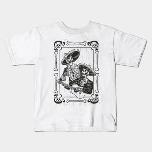 Mariachi Dia De Los Muertos Kids T-Shirt